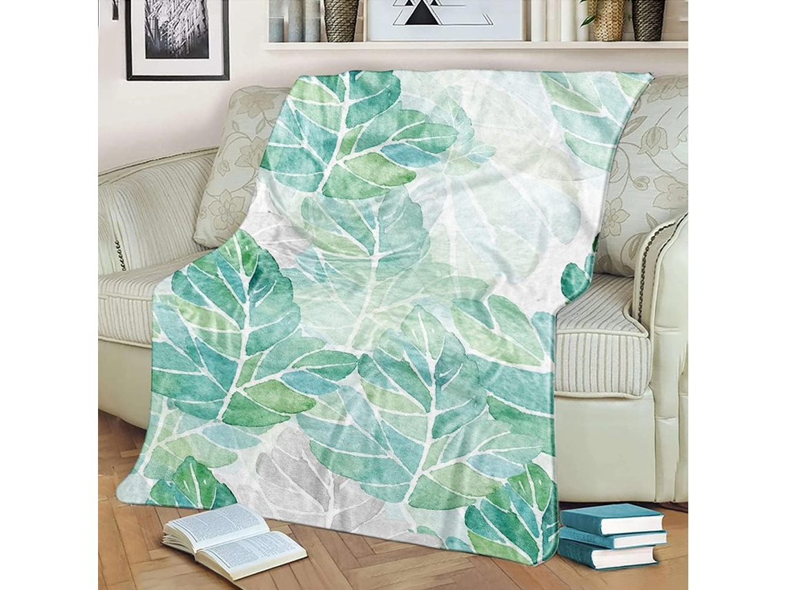 Manta de Verão Macia e Fofa Fansu em Microfibra Lã Flanela com Estampa 3d Ideal para Sofá Cama Manter o Corpo