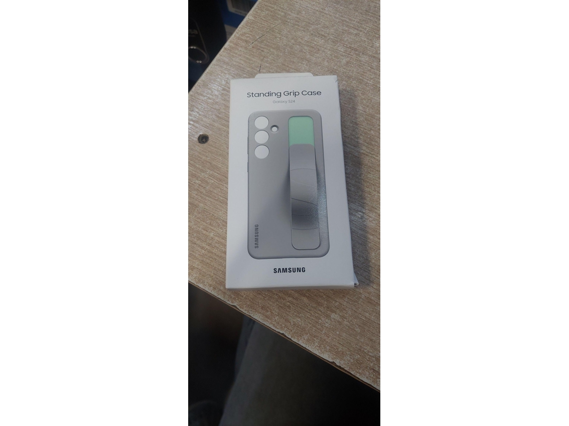 Capa Standing com Fita SAMSUNG Galaxy S24 (Outlet Caixa Aberta - Cinzento Claro)