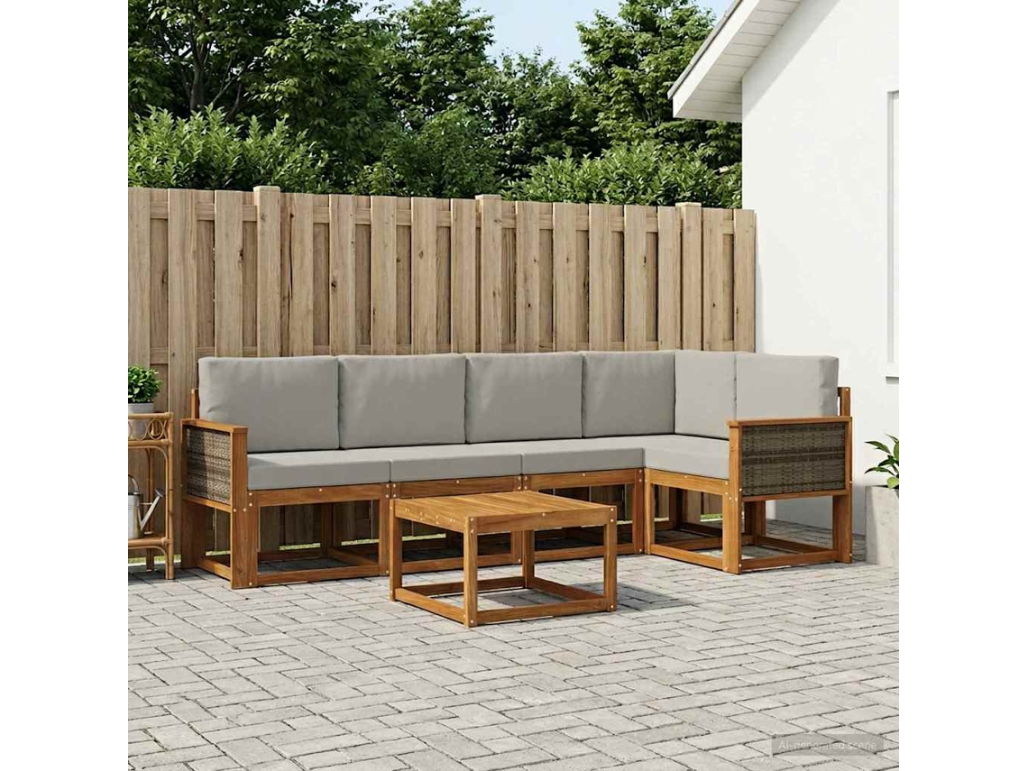 Vidaxl Conjunto De Sofás Para Exterior 6 Unid.