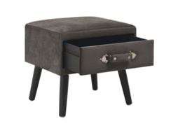Mesa principal 40x35x40 Cm Veludo Cinzento MAISON EXCLUSIVE