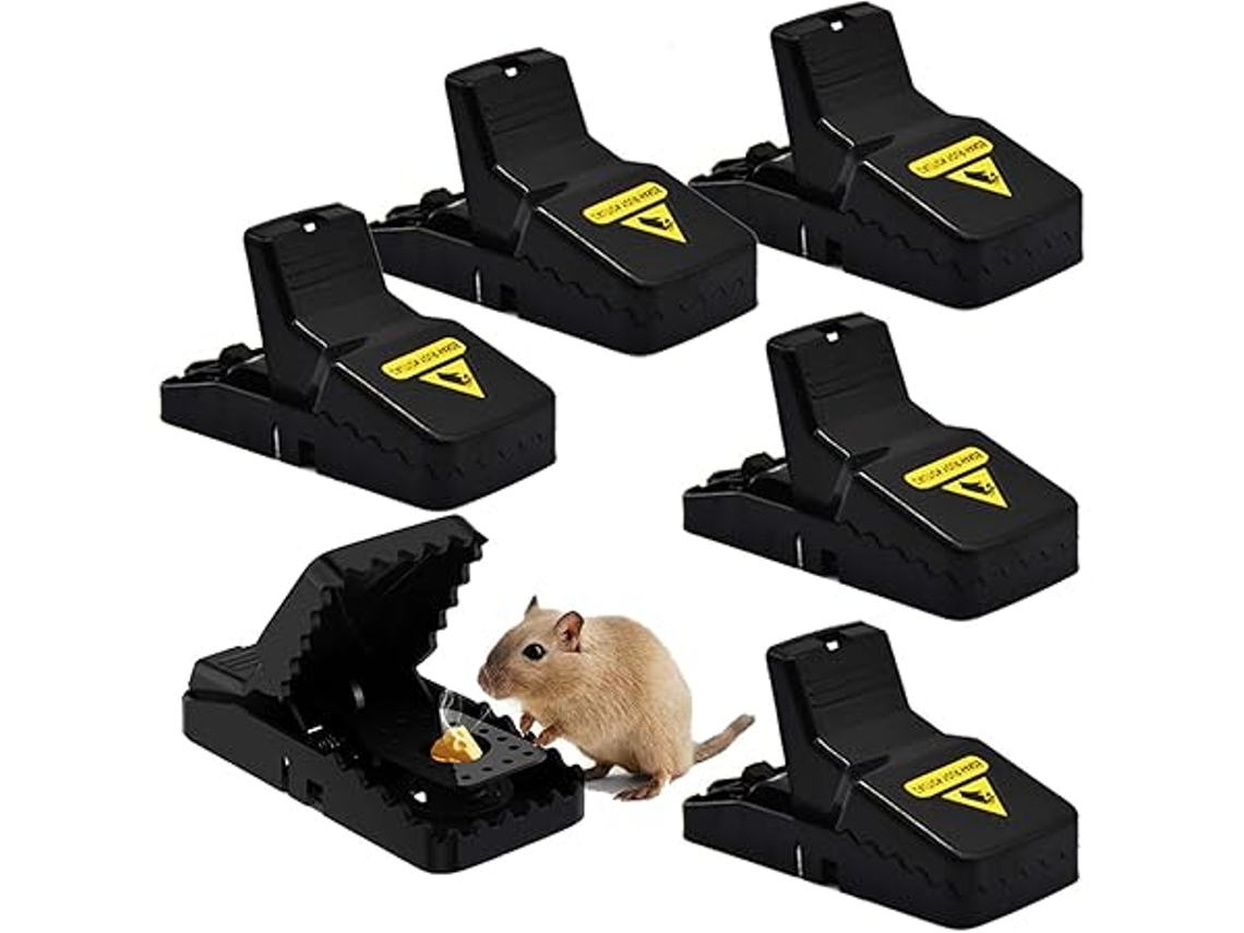 Ratoeiras, Conjunto de 6 Unidades, Reutilizáveis, Adequados para Uso Doméstico e no Jardim, Ergonômico, Diário STELASPLEN