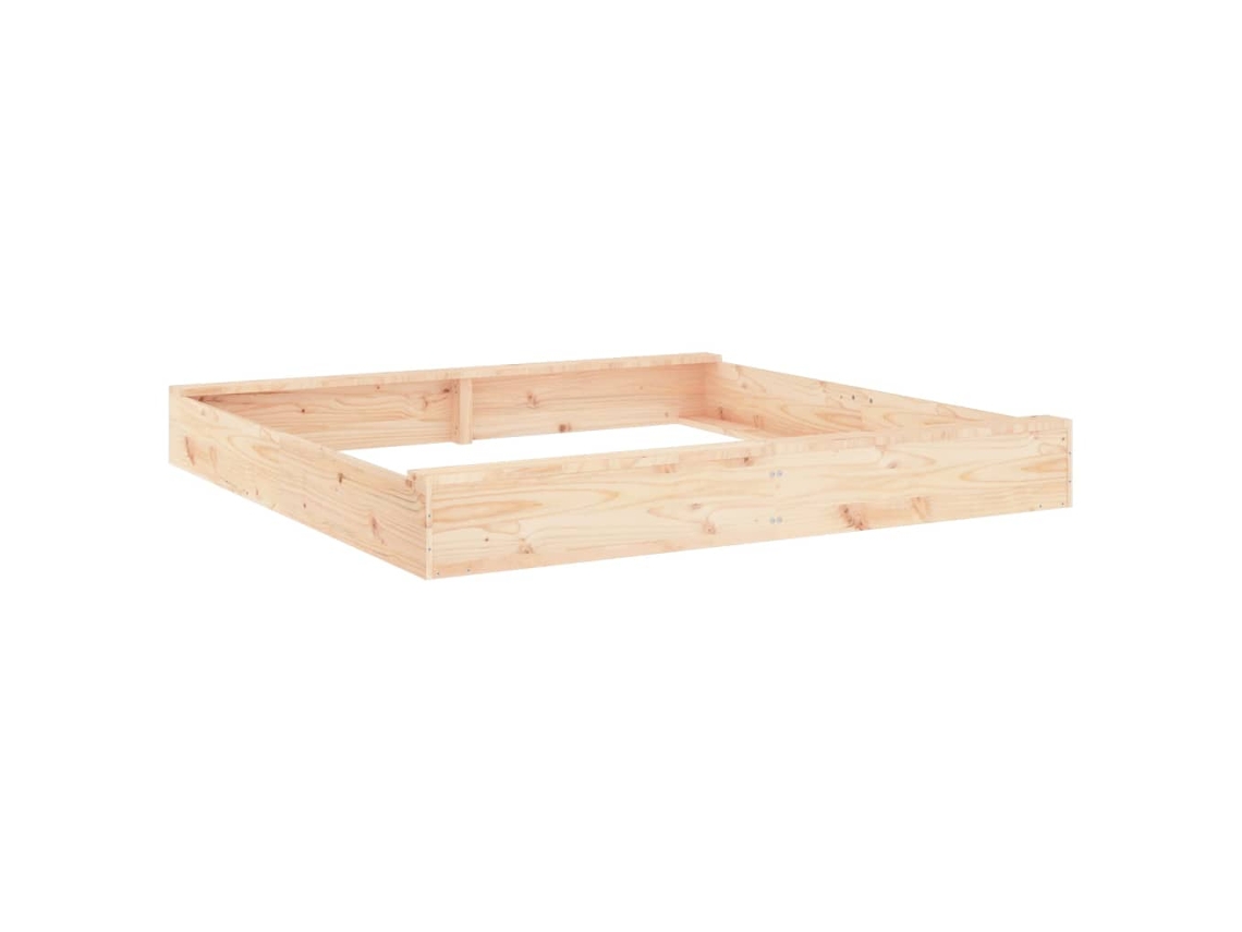 Sandbox, Sandboxes Vidaxl Marrom Madeira De Pinho (160 X 160 X 20 Cm)