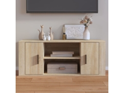 Móvel P/ Tv 100x35x40cm Madeira Processada Carvalho Sonoma Dkd Home Decor