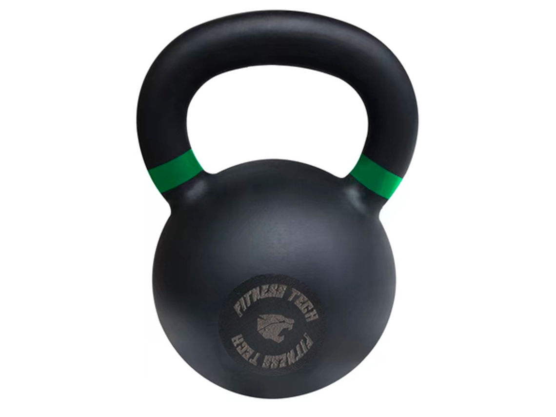 Kettlebell FITNESS TECH De Ferro Fundido (28 kg)