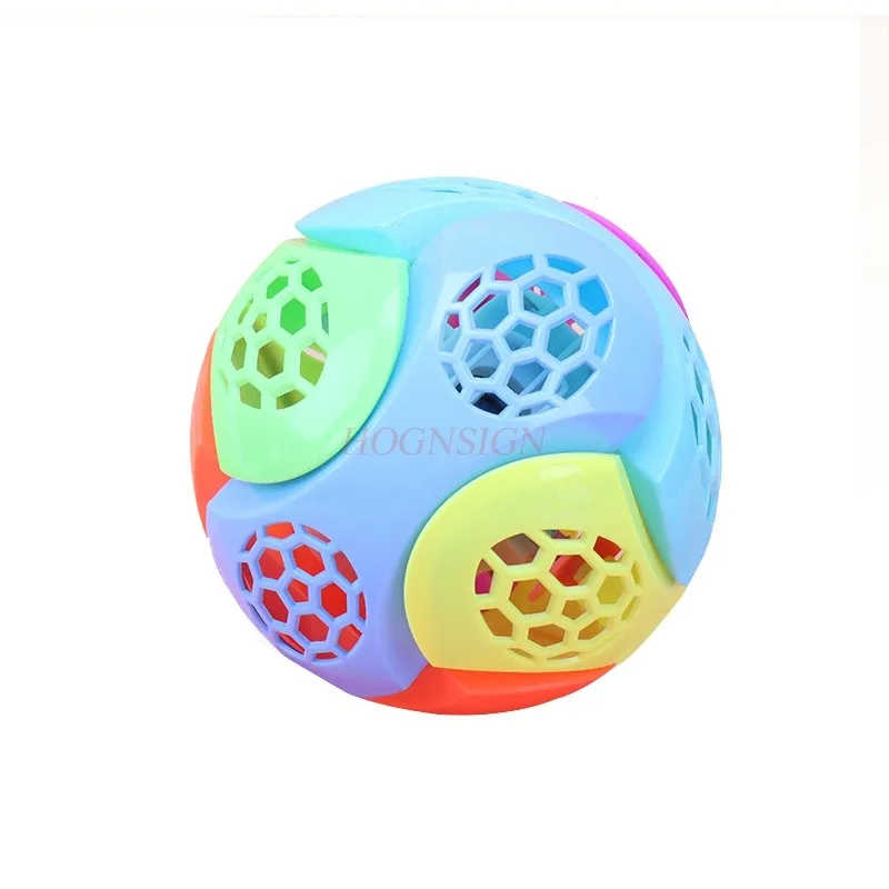 Bola infantil educativa com luzes, música e movimento, Piscante Electric Jump para bebês.