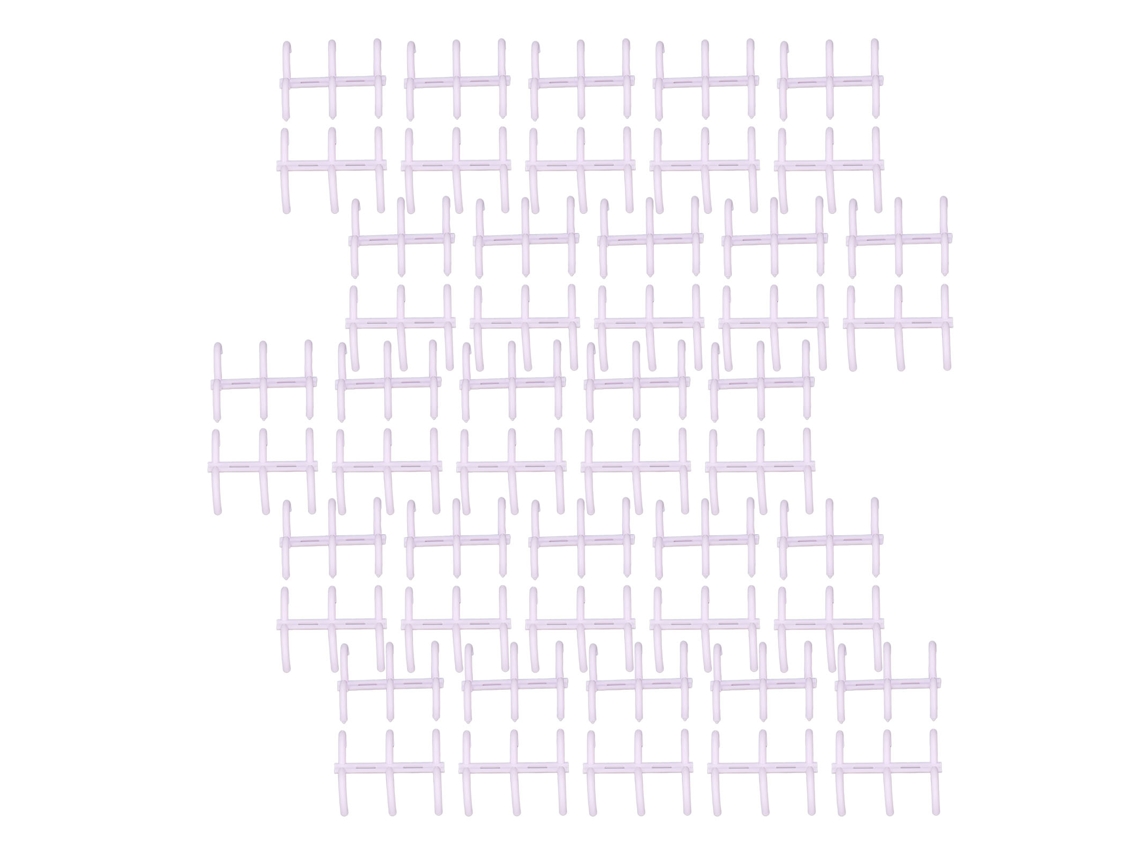 50pcs Espiral De Encadernação 16mm 3 Anéis Pp Multifuncional Para Relatórios Roxa