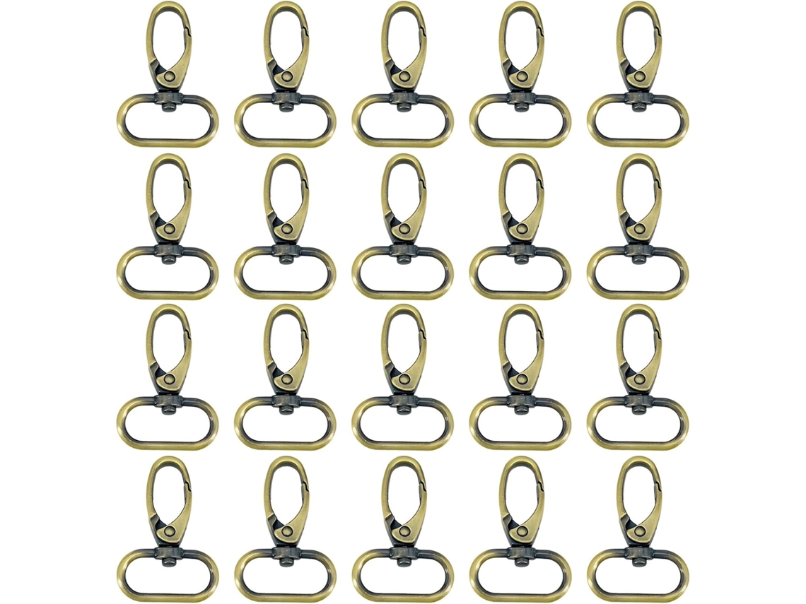 20-ganchos Giratórios Em Bronze Antigo, 25mm Artesanato