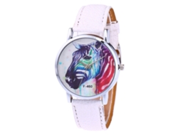 Reloj De Pulsera Para Hombre De Aleación Con Dial Redondo Analógico De Cuarzo (blanco)