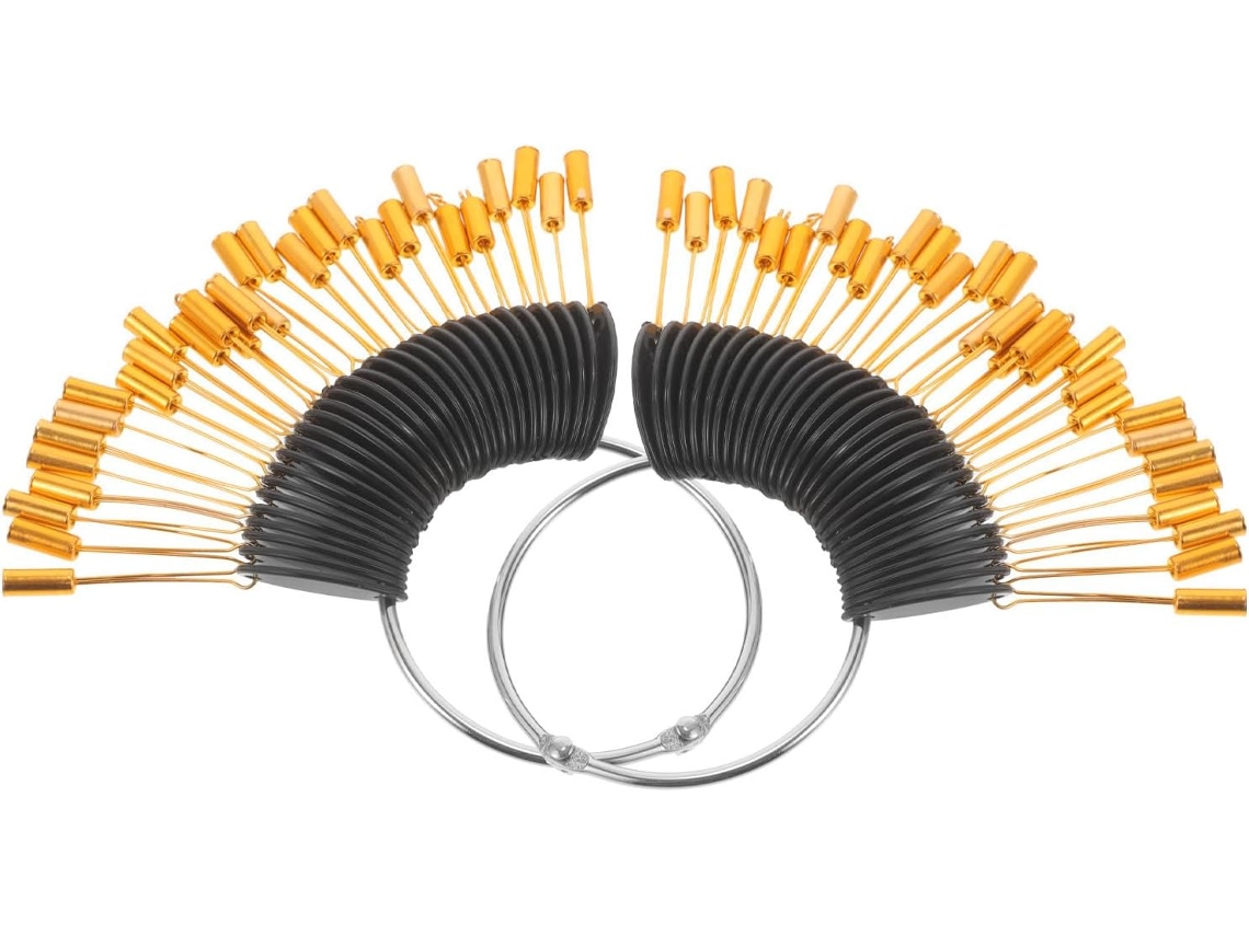 Anel de exibição de mesa com núcleo de cabelo de plástico