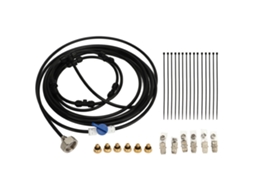 Kit de aspersão para ventilador com adaptador 3/4 mangueira 6m e 6 bicos cobre