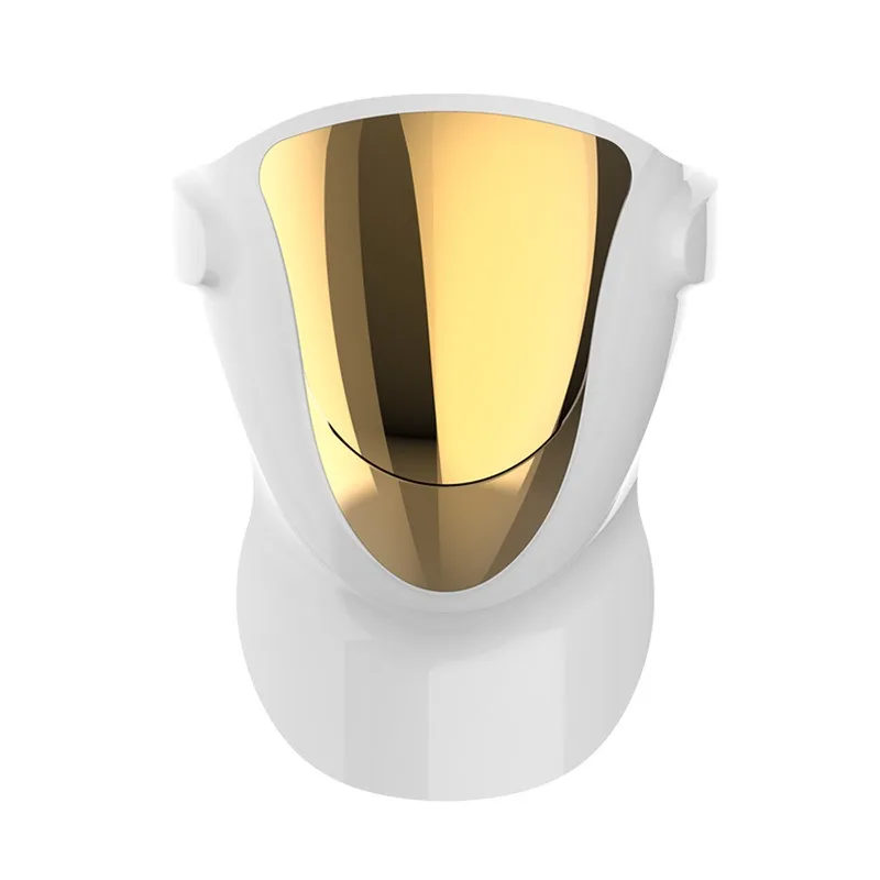 Máscara facial LED recarregável (branca) - Aparelho profissional para cuidados com peelings e tratamentos faciais.