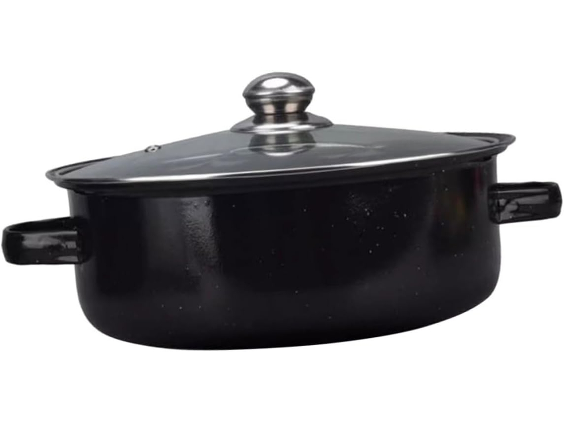 Panela Para Assar Prática Com Tampa, Ideal Para Cozinhar Em Casa, Assar Batatas Doces E Carnes. Utensílio De Cozinha Multifuncional. Gokoco