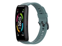 Bracelete de Smartwatch para Huawei Band 6 de silicone de cor sólida (rocha ciano)