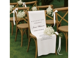 Placa Comemorativa Personalizada Para Cadeira De Casamento, Faixa Reservada Para Entes Queridos
