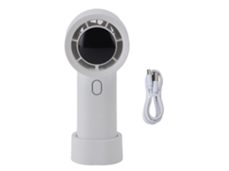 Vents Usb Recarregável Portátil Silencioso Branco