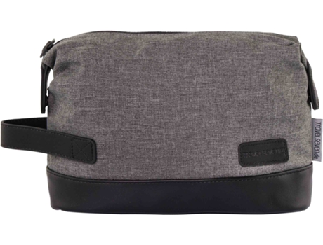 Bolsa De Maquiagem Unissex Travison Em Cinza Escuro