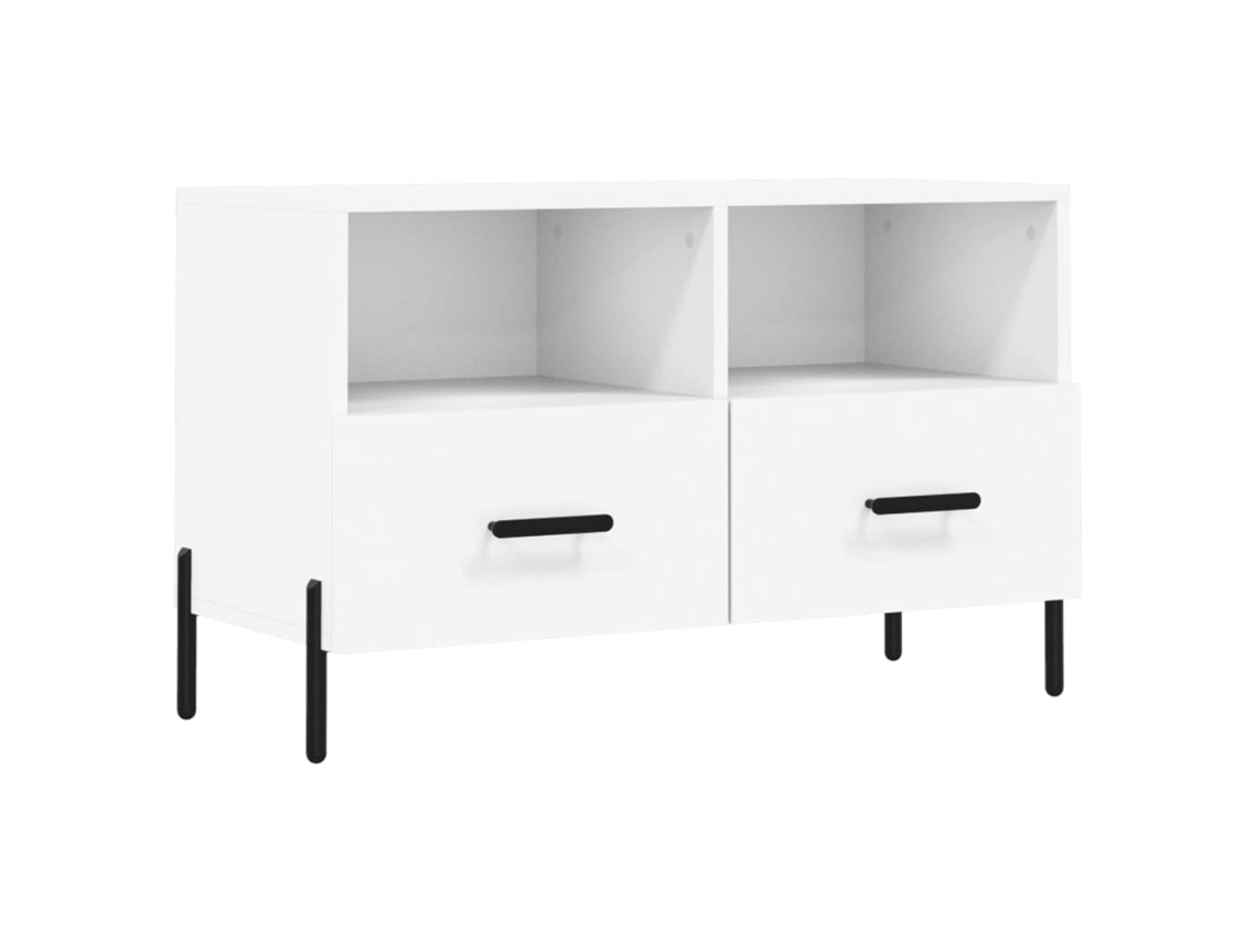 Tv Cabinet, Tv Cabinets Vidaxl Branco Madeira Processada (n/a)