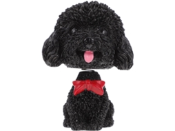 Cachorrinho Trêmulo Em Resina Preta, Decoração Para Interior De Carro, Estatueta De Animal De Estimação.