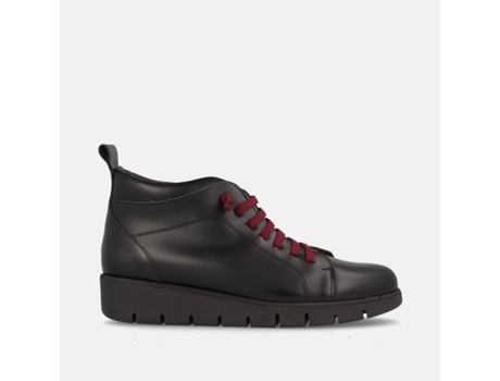 Botins De Mulher Marila Shoes Nucia Pele Vermelho (39)