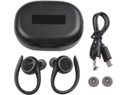 Fones De Ouvido Sem Fio 5.4g Com Ganchos Auriculares, Visor Led,
