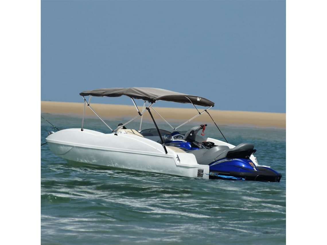 Vidaxl Toldo 4 Arcos Bimini Paredes Malha Laterais 243x(200-213)x137cm