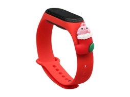Pulseira de Natal para Xiaomi Mi Band 4/Mi Band 3 Vermelho