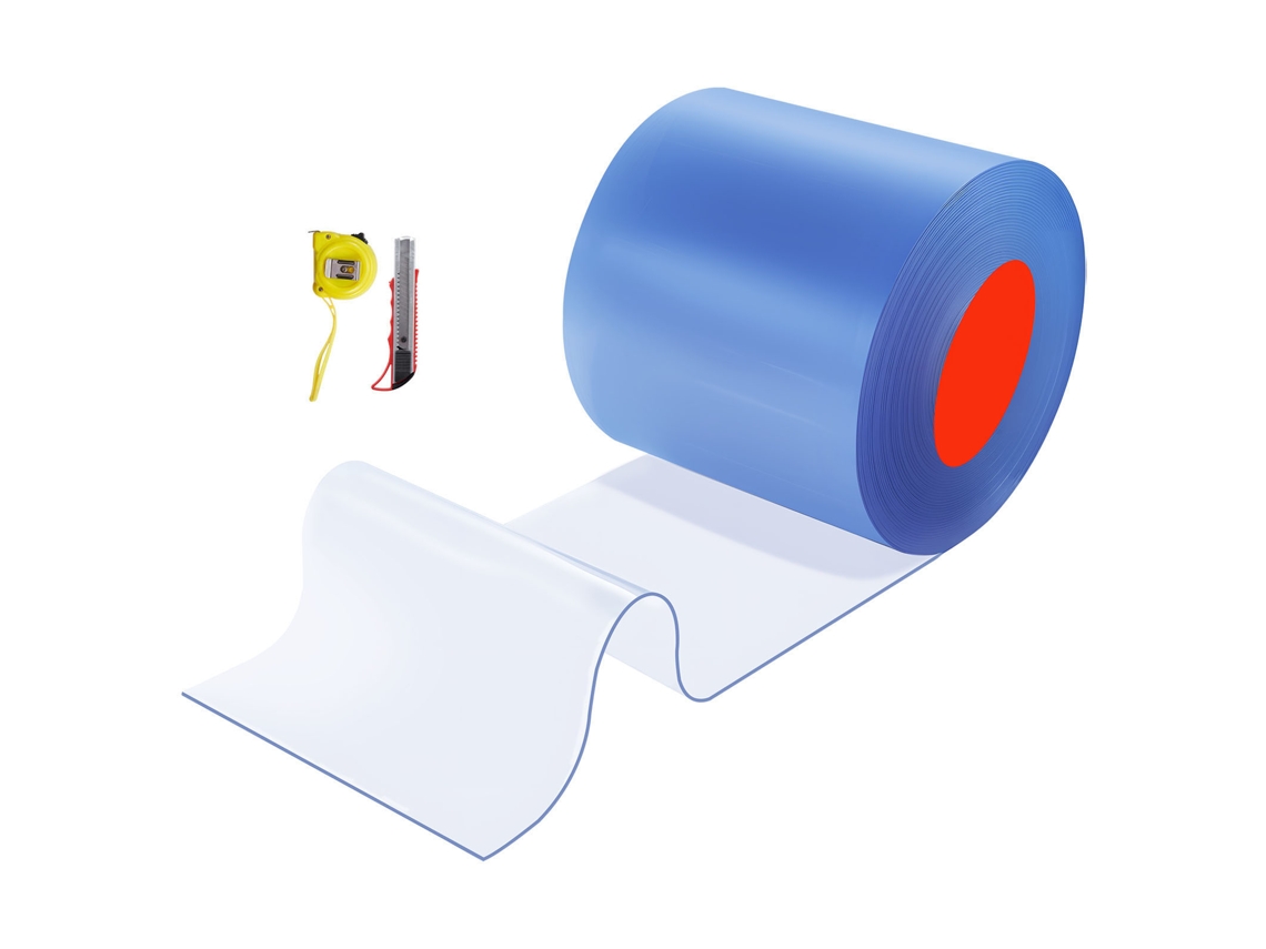 Cortina De Tiras Succebuy Pvc Cortina De Porta Rolo De Tiras Plástico 30,8x0,3 M
