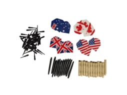 Kit de Dardos com 50 Pontas e 12 Aletas | S/MARCA