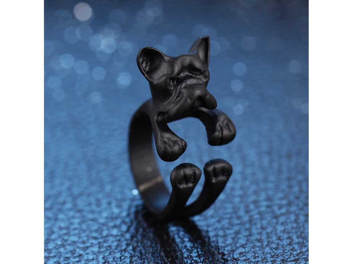 Anel De Cão Moda Decorativo Personalizado De Mão