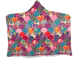 Xadrez De Feltro De Pelúcia Com Flores E Padrão Aprox. 190 Cm X Aprox. 150 Cm Multicolorido-aquaforge