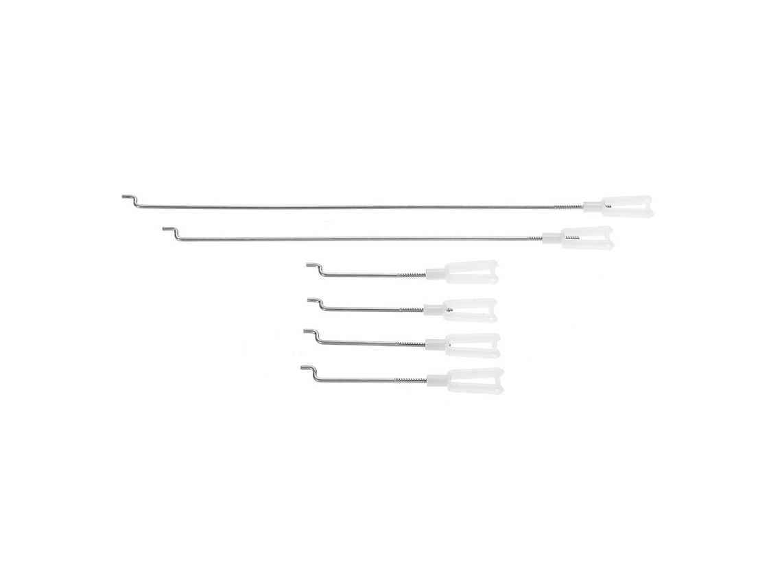 Conjunto Completo Haste Comando com Presilha em U Volantexrc 759 3 Phoenix 2400 Peça Substituição Aeromodelo Rc: Haste Comando com Presilha em U MDUG