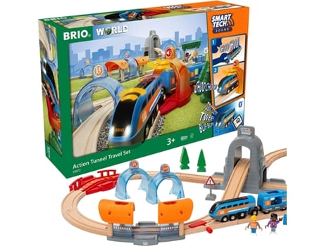 Jogo de Tabuleiro BRIO Smart Tech Sound Action Tunnel Travel Set (3 Anos)
