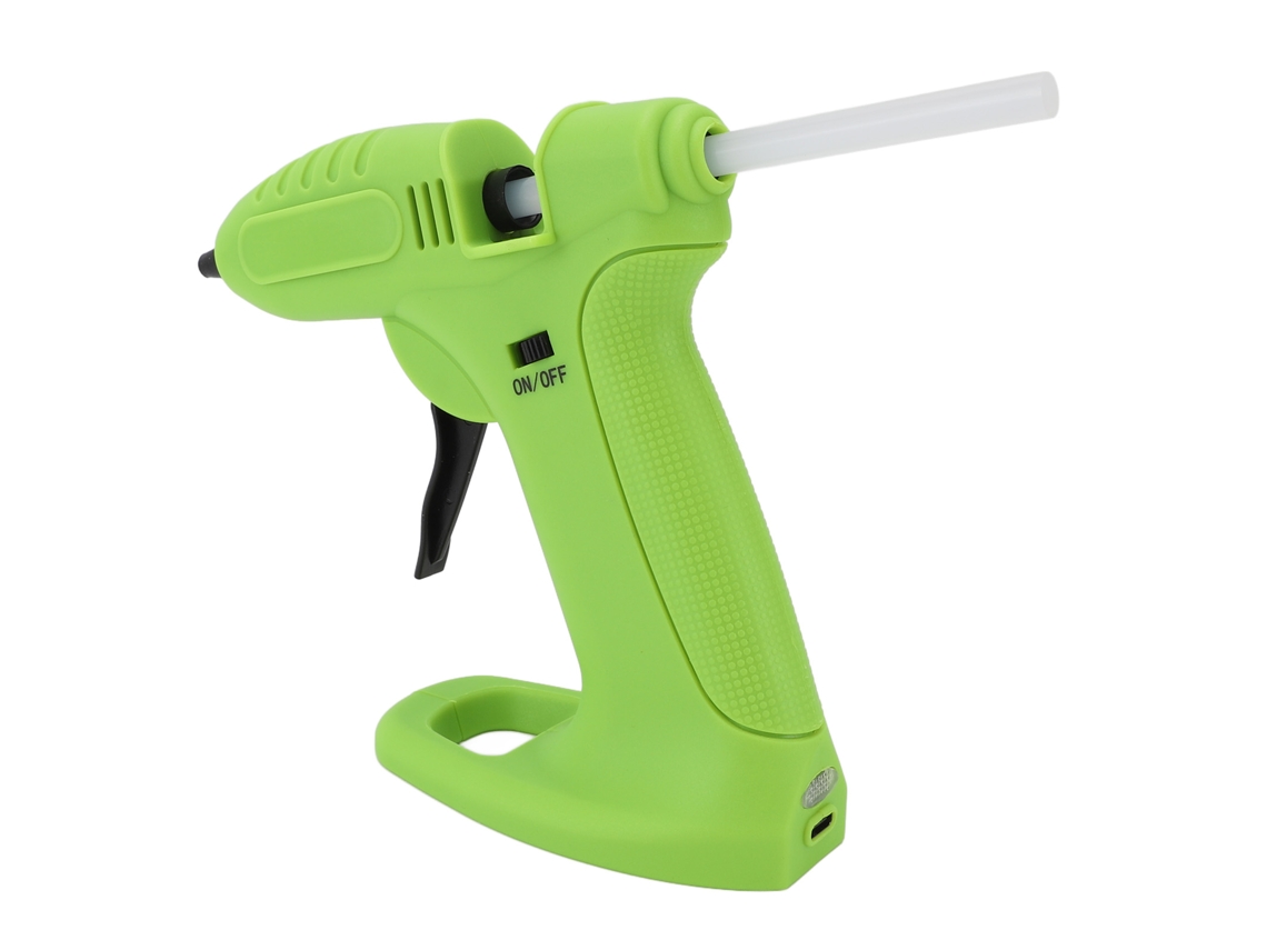 2026 Store máquina de Cola Quente Sem Fio 3.7v Usb Recarregável com 30 Bastões de Cola para Diy e Reparos Verde