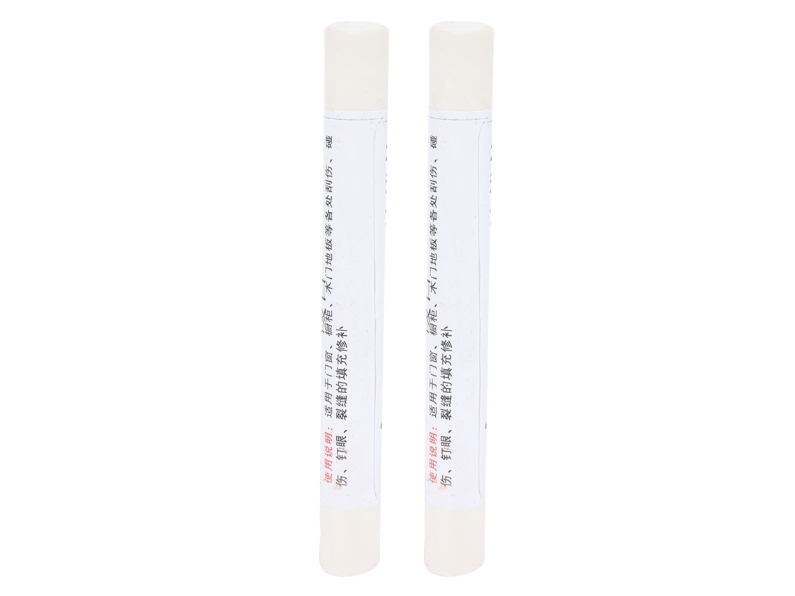 Cera Reparo Piso Móvel Riscos Branco Quente 2pcs