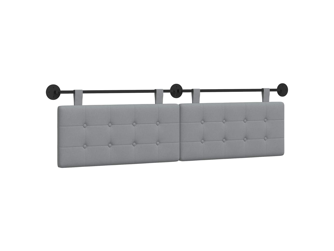 Conjunto 1 Cabeceira De Quarto Vidaxl Cinzento-claro Tecido (170 X 55 X 5 Cm)