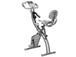 Bicicleta Ergométrica Dobrável 2 Em 1, Com Resistência Magnética Ajustável Em 8 Níveis, Sensor De Frequência Cardíaca, Faixas De Braço, Tela Lcd