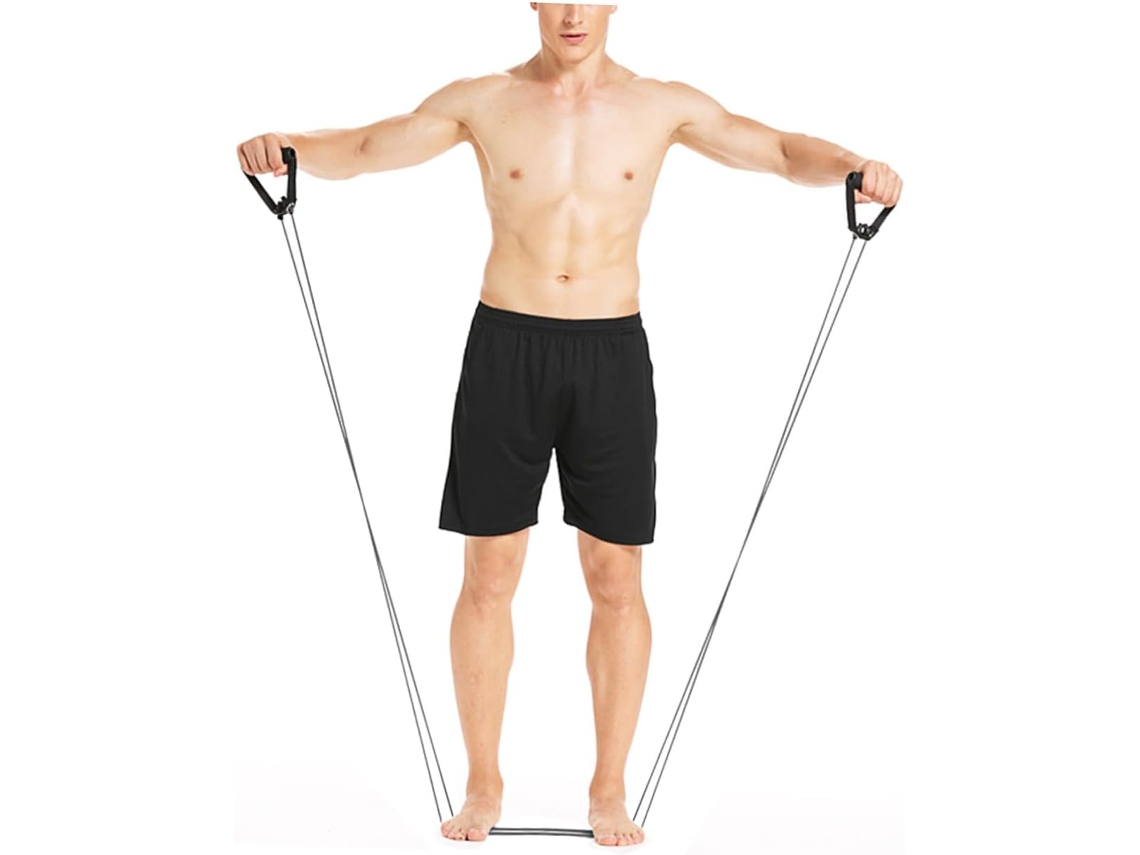 Expansor De Peito Toyandona Com Três Molas, Faixa Resistência Leve Em Tpe Para Treinamento Muscular Do
