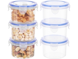 300ml Recipientes Plástico À Prova Vazamento com Tampa, Empilháveis, para Comida ZYBLSSBB