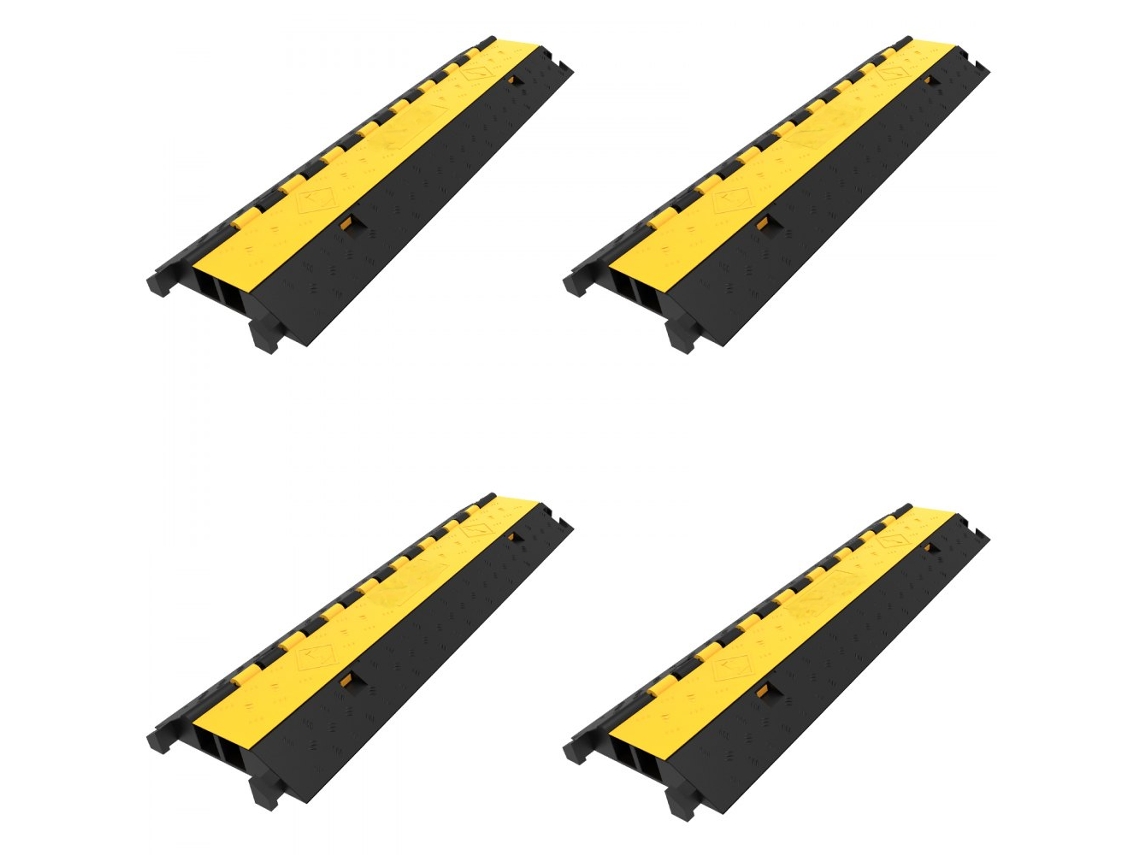Conjunto De Rampas De Proteção De Cabo 2 Canais 66.000 Lbs Tekmaquinas