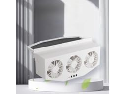 Ventilador De Exaustão Solar Reachmall Para Carro, 3 Saídas De Ventilação Com Painel Externo, Alta Velocidade