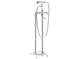 Vidaxl Torneira De Pé Para Banheira Aço Inoxidável 99,5 Cm Prateado