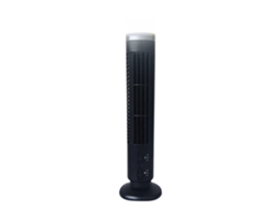 Ventilador elétrico vertical sem pás, USB, com luz, torre, para casa, preto | S/MARCA