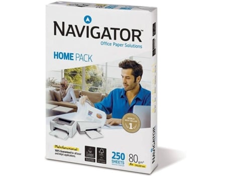 Papel de Impressão NAVIGATOR Home Pack para Laser e Jato de Tinta, Branco (A4 - 80 g/m²)