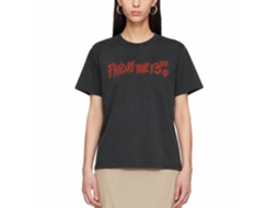 Rockinstone Friday The 13th Logo Black T-shirt Size:l