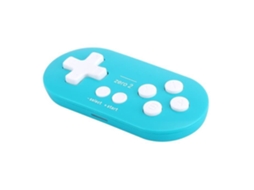 HURRISE Mini Gamepad Mini Pequeno Jogo Portátil Joystick Controlador Fio para Computador Jogos para Celular Azul Verde