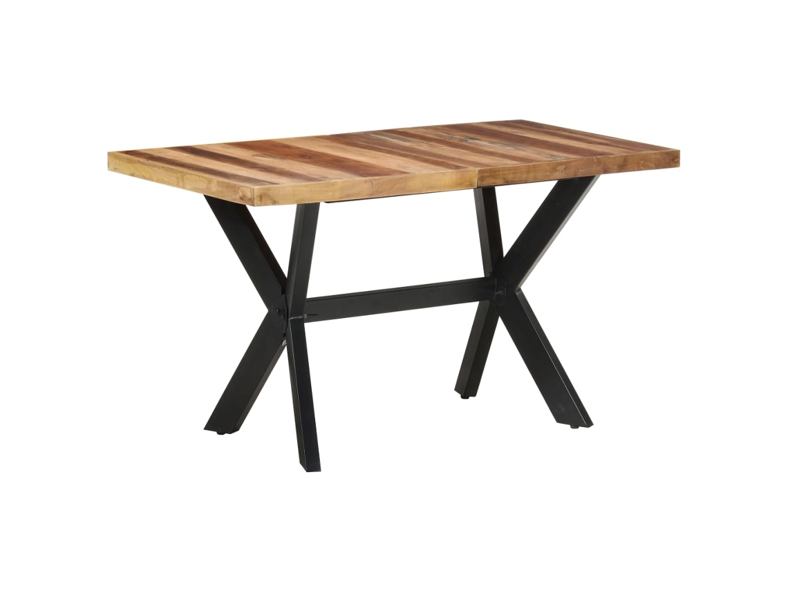Mesa Jantar | Mesas De Refeição 140x70x75 Cm Madeira Maciça C/ Acabamento A Mel Lovely Home