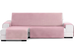 Capa de Sofá Chaise Longue TODOPARAMICASA Calma Rosa (Braço Esquerdo - 240 cm)