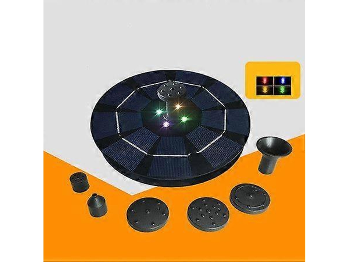 Fonte De Água Solar Com Luzes Led Olysi Shop