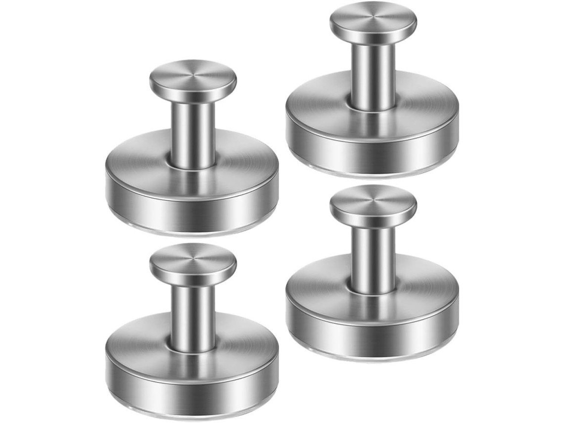 Ganchos Com Ventosa, Design Elegante, Em Aço Inoxidável, Conjunto De
