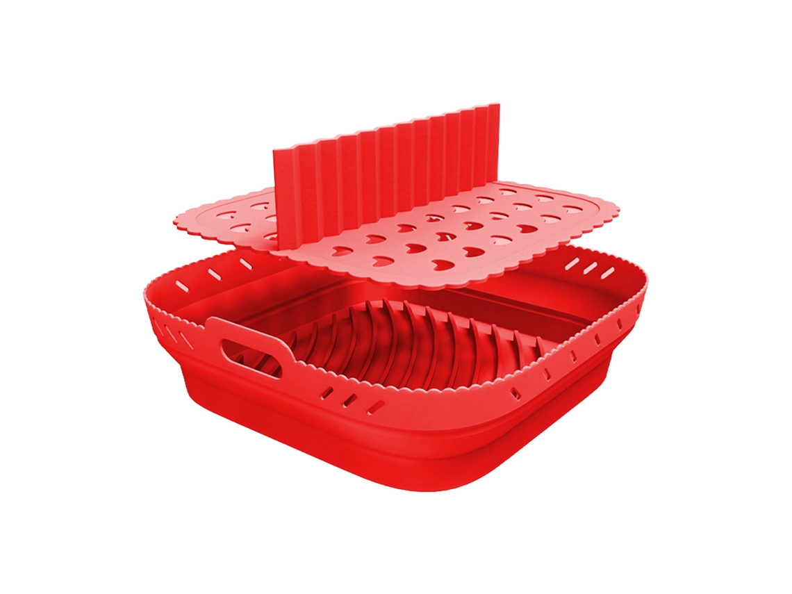 Tapete quadrado de silicone para fritadeira a ar Slowmoose, especialista em operações internacionais e revestimento reutilizável.